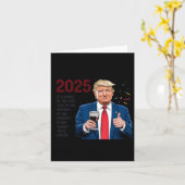 Trump Nieuwjaar  Kaart (Gele Bloem)