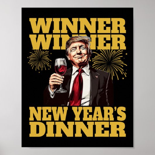 Trump Nieuwjaarsdiner 2025  Poster (Voorkant)