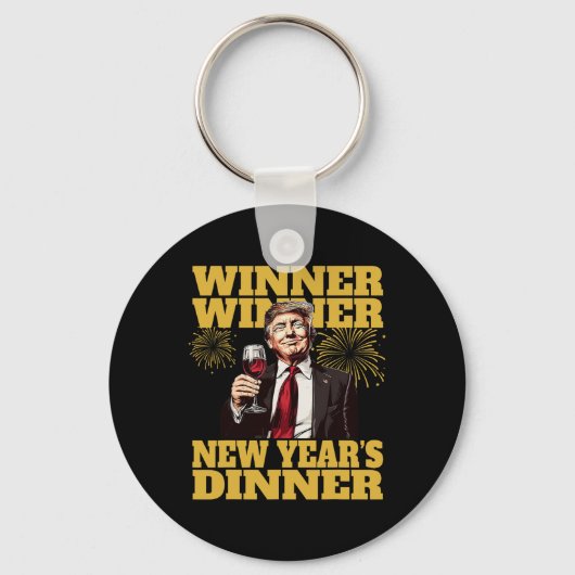 Trump Nieuwjaarsdiner 2025 Sleutelhanger (Voorkant)