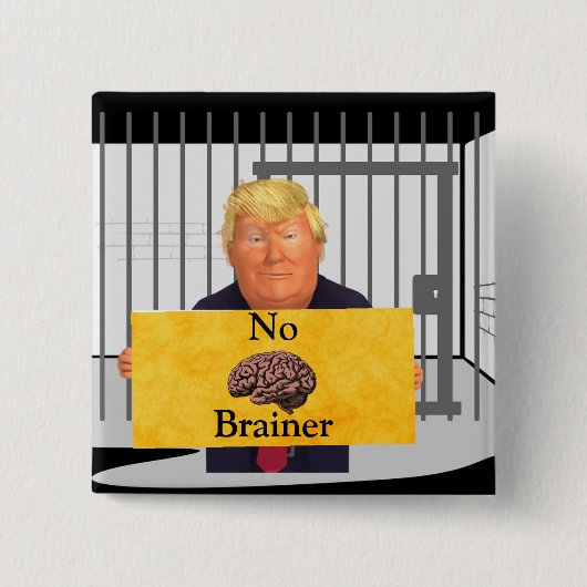 Trump No Brainer Button (Voorkant)