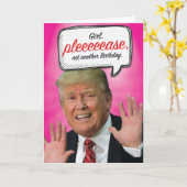 Trump Nog een Verjaardag Humor Papier Kaart (Gele Bloem)