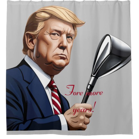 Trump: Nog meer jaren van grootsheid! Douchegordijn (Voorkant)