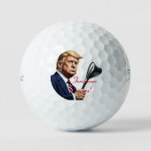 Trump: Nog meer jaren van grootsheid! Golfballen (Voorkant)