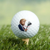Trump: Nog meer jaren van grootsheid! Golfballen (Insitu Shirt)
