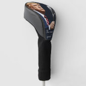 Trump: Nog meer jaren van grootsheid! Golfheadcover (Schuin)
