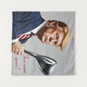 Trump: Nog meer jaren van grootsheid! Wandkleed (Voorkant (horizontaal))