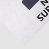 Trump Nooit Overgave Mug Shot Tissuepapier (Detail)