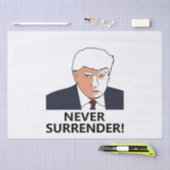 Trump Nooit Overgave Mug Shot Tissuepapier (Craft)