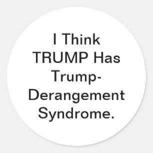 Trump-Noot Syndroom Hankamer Artjunkhaus Stripverh Ronde Sticker