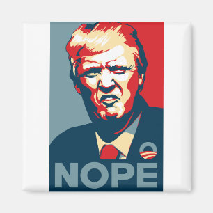 Trump Nope art Magneet