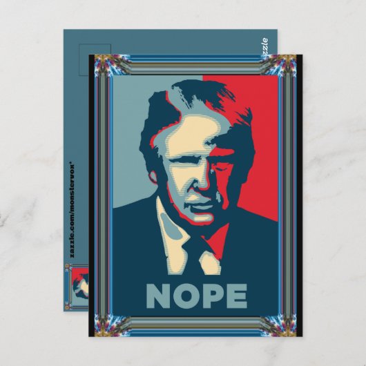 Trump Nope-Briefkaart Briefkaart (Voorkant / Achterkant)