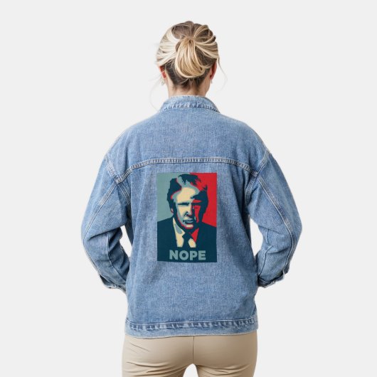 Trump Nope Denim Jas Jacket (Model)
