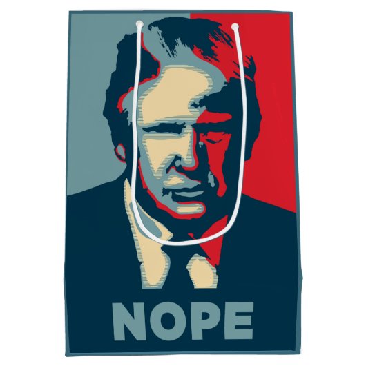 Trump Nope Gift Bag Medium Cadeauzakje (Achterkant)