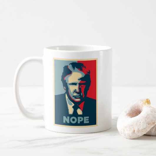 Trump Nope Koffiemok (Met donut)