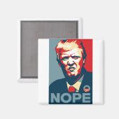 Trump Nope kunst Magneet (Voorkant / Achterkant)