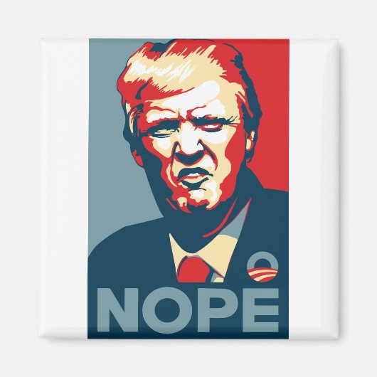 Trump Nope kunst Magneet (Voorkant)