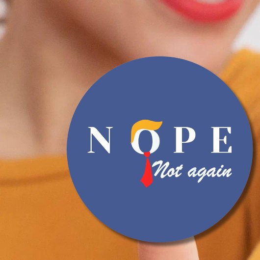 Trump Nope niet meer grappig Ronde Sticker