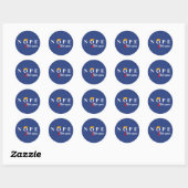 Trump Nope niet meer grappig Ronde Sticker (Vel)