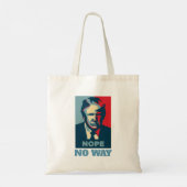 Trump Nope No Way Canvas tas (Achterkant)