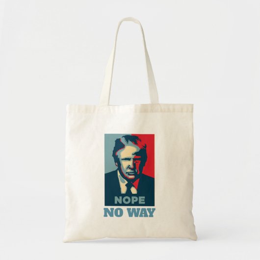 Trump Nope No Way Canvas tas (Voorkant)