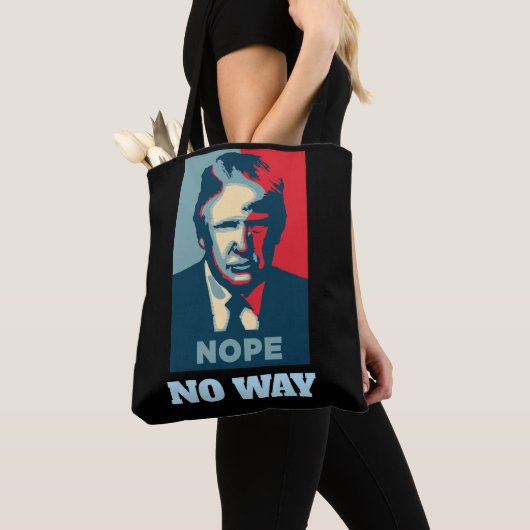 Trump Nope No Way Canvas tas (Dichtbij)