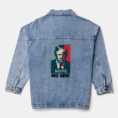 Trump Nope No Way Denim Jacket (Achterkant)