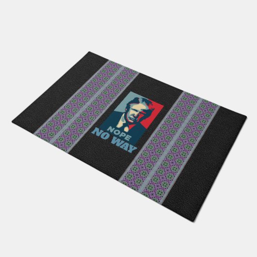 Trump Nope No Way Deurmat (Schuin)