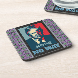 Trump Nope No Way Drank Coaster Bier Onderzetter