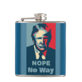 Trump Nope No Way Flask Heupfles (Voorkant)