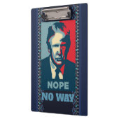 Trump Nope No Way Klembord (Links)