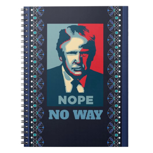 Trump Nope No Way Notitieboek (Voorkant)