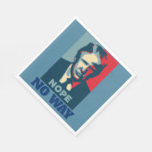 Trump Nope No Way Papieren servet (Hoek)