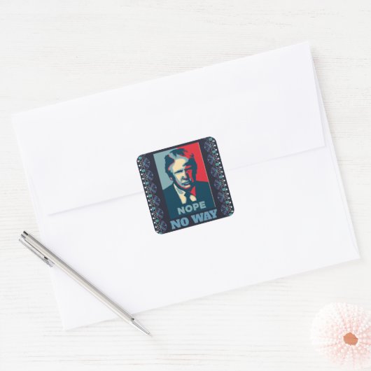 Trump Nope No Way Sticker (Envelop)