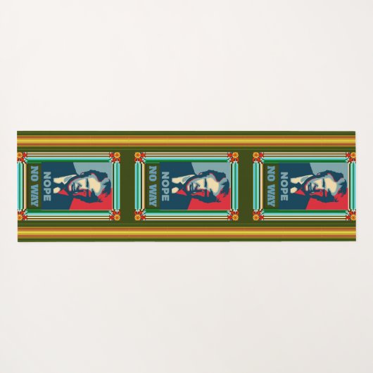 Trump Nope No Way Yoga Mat (Achterkant (horizontaal))