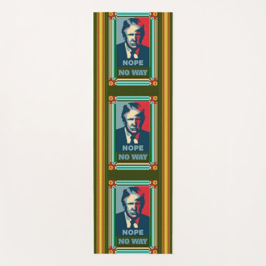 Trump Nope No Way Yoga Mat (Voorkant)