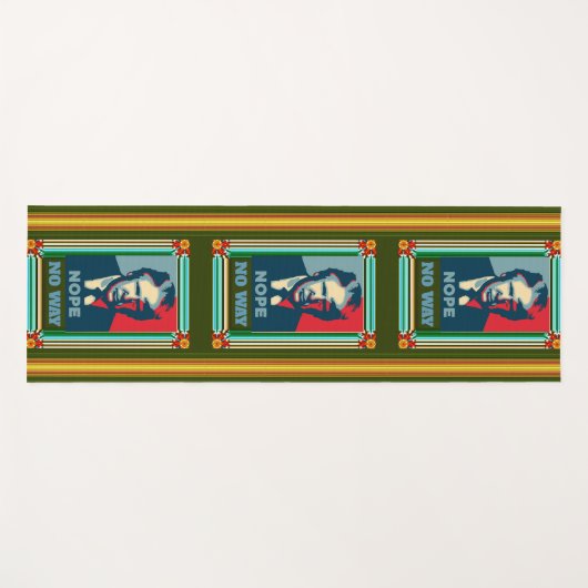 Trump Nope No Way Yoga Mat (Voorkant (horizontaal))