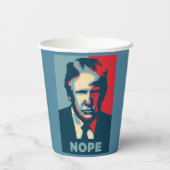 Trump Nope Paper Cup Papieren Bekers (Achterkant)