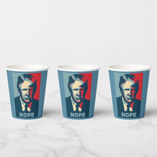 Trump Nope Paper Cup Papieren Bekers (Multi)