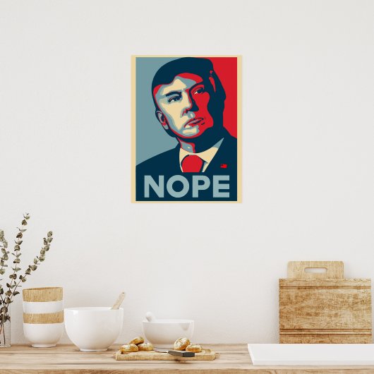 Trump - Nope Poster (Keuken)