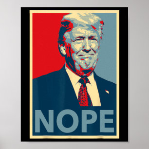Trump Nope Poster T-shirt - Oma Hope Stijl 8645 