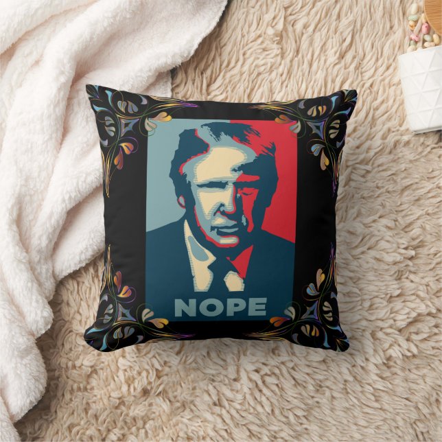 Trump Nope-Sierkussen Kussen (Deken)