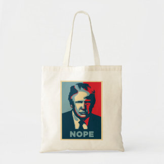 trump nope tote bag