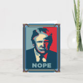 Trump Nope-Wenskaart Kaart (Voorkant)
