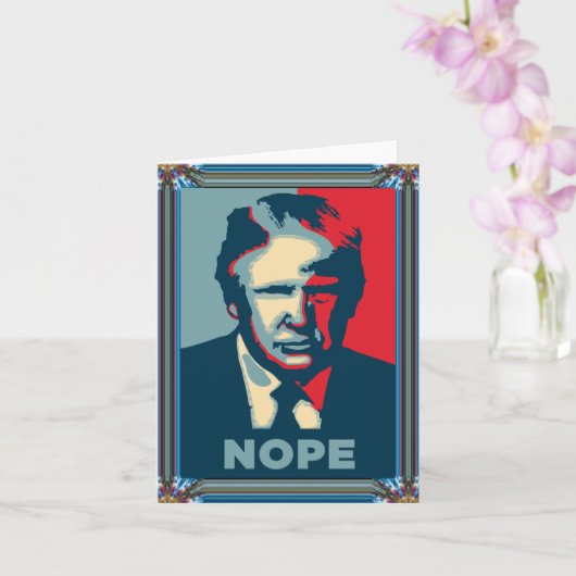 Trump Nope-Wenskaart Kaart (Orchidee)