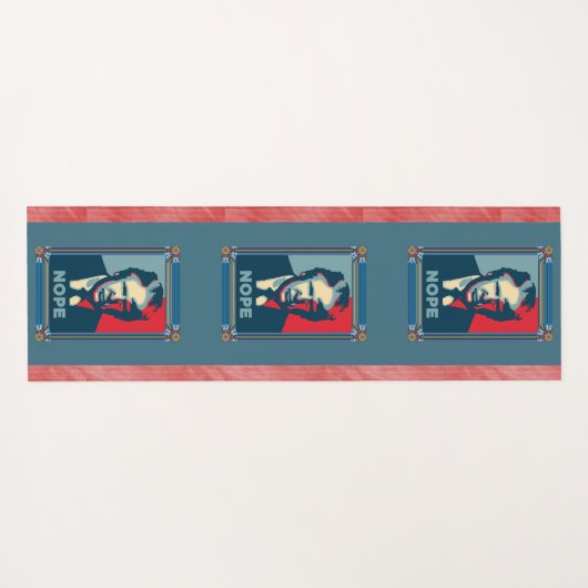 Trump Nope Yoga Mat (Achterkant (horizontaal))