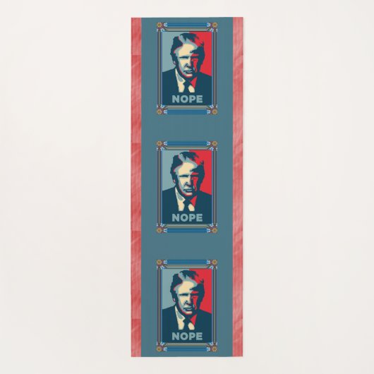 Trump Nope Yoga Mat (Achterkant)