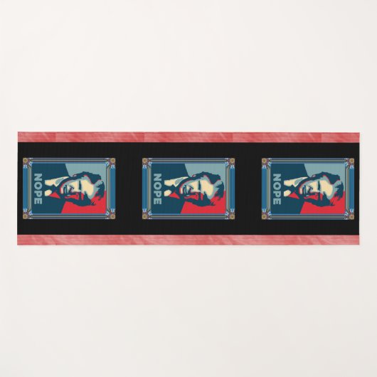 Trump Nope Yoga Mat (Voorkant (horizontaal))