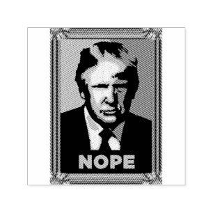 Trump Nope Zelfinkt Rubber Stamp Zelfinktende Stempel
