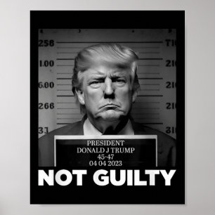 Trump not Guilly Mok Shot Free Trump I standby Poster