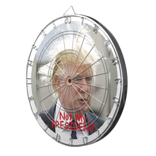 TRUMP not My President Dart Dartbord (Voorkant Rechts)
